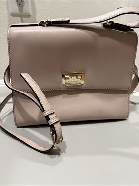 kate spade Blush Pink Leather Satchel with Gold Tone Hardware